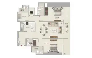 2 Bedroom Apartment Floor Plan